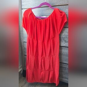 Akris Switzerland Ruffle Knit Dress Italian Yarn European Timeless US 2 UK 6